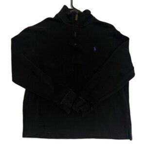 Ralph Lauren Black Half-Zip Sweater